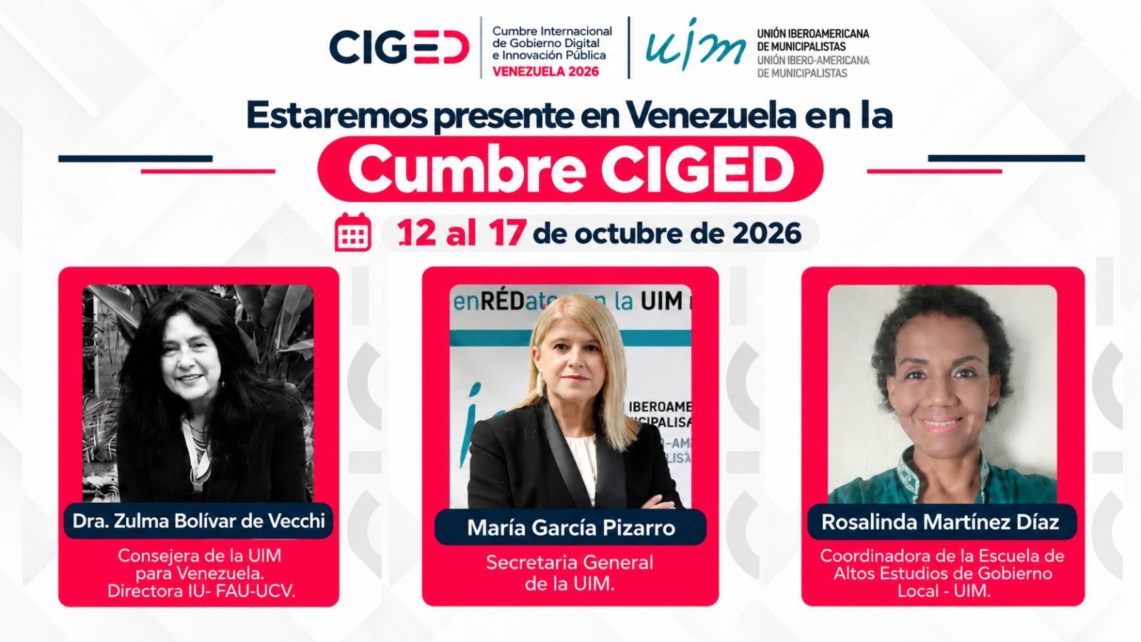 UIM llega a la CIGED Venezuela 2026 para impulsar una gestión pública más innovadora