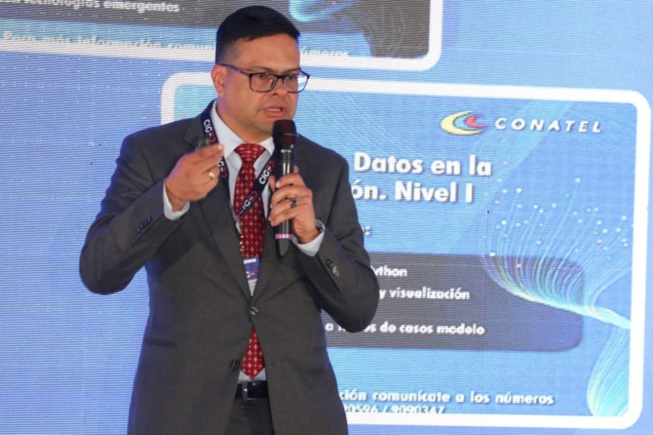 Conatel presentó en la CIGED avances en fibra óptica y 5G, y pidió blindar los dominios .ve